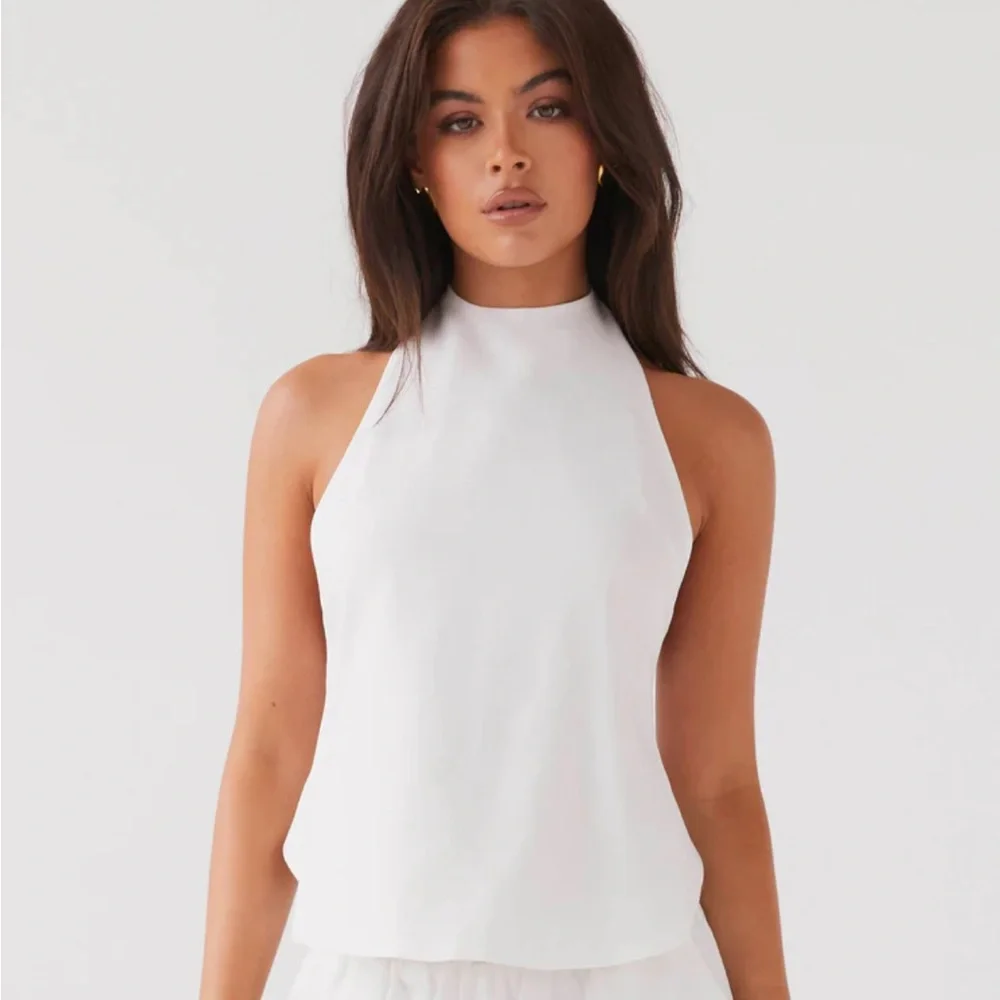 Peppermayo Exclusive Heatwave Linen Apron Top - White - Picture 2 of 6